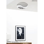 M8341/1 Jersey Ceiling 20W LED Round Polished Chrome/Opal White Glass