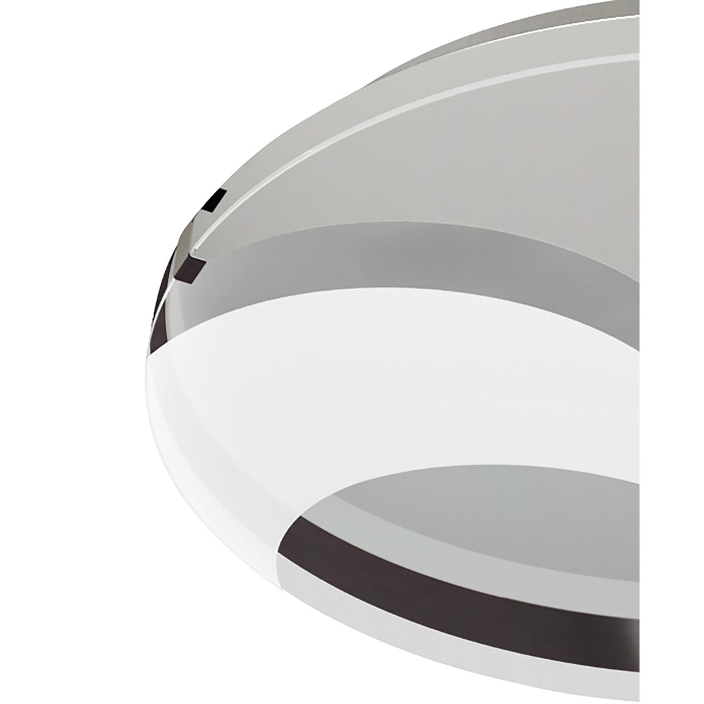 M8341/1 Jersey Ceiling 20W LED Round Polished Chrome/Opal White Glass