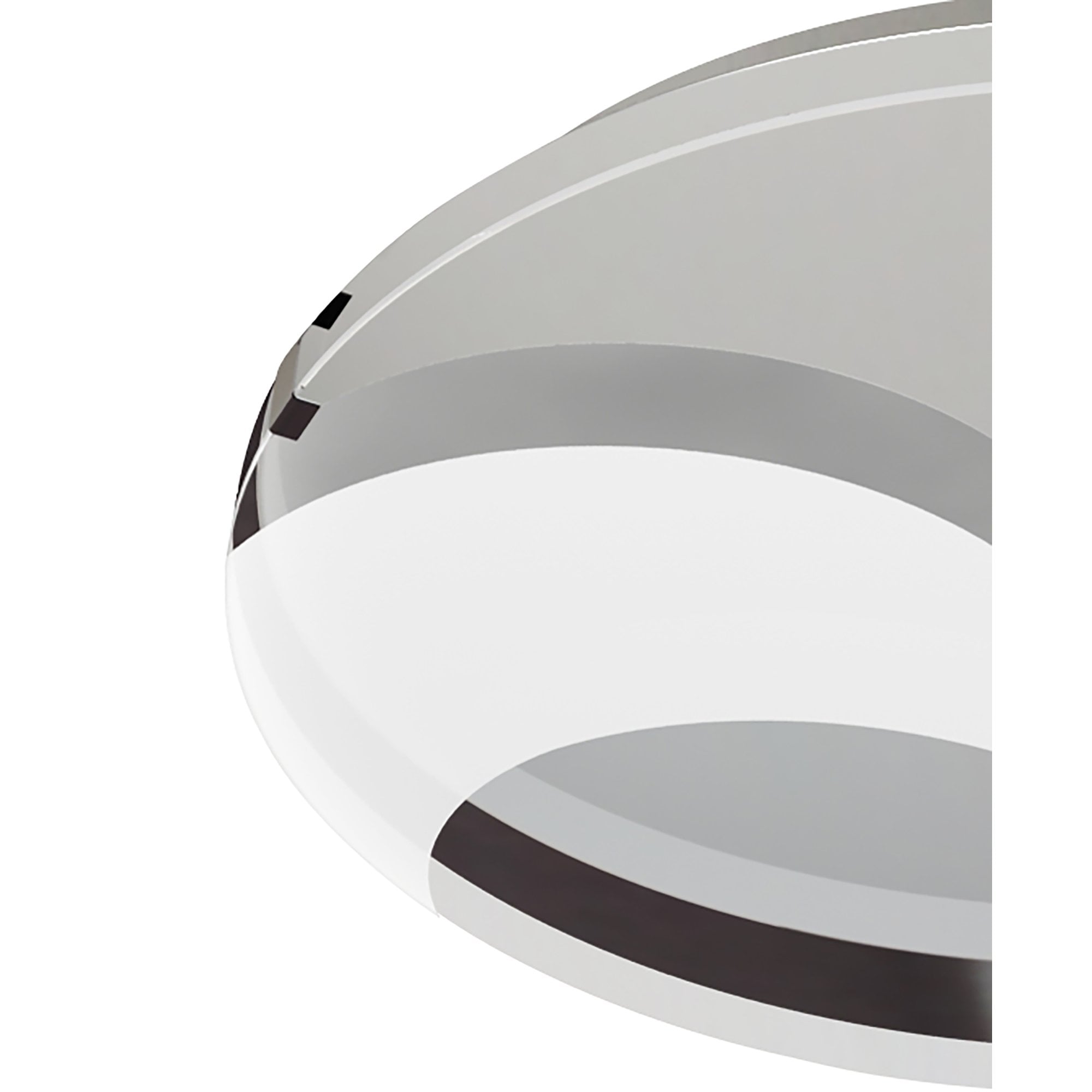 M8341/1 Jersey Ceiling 20W LED Round Polished Chrome/Opal White Glass