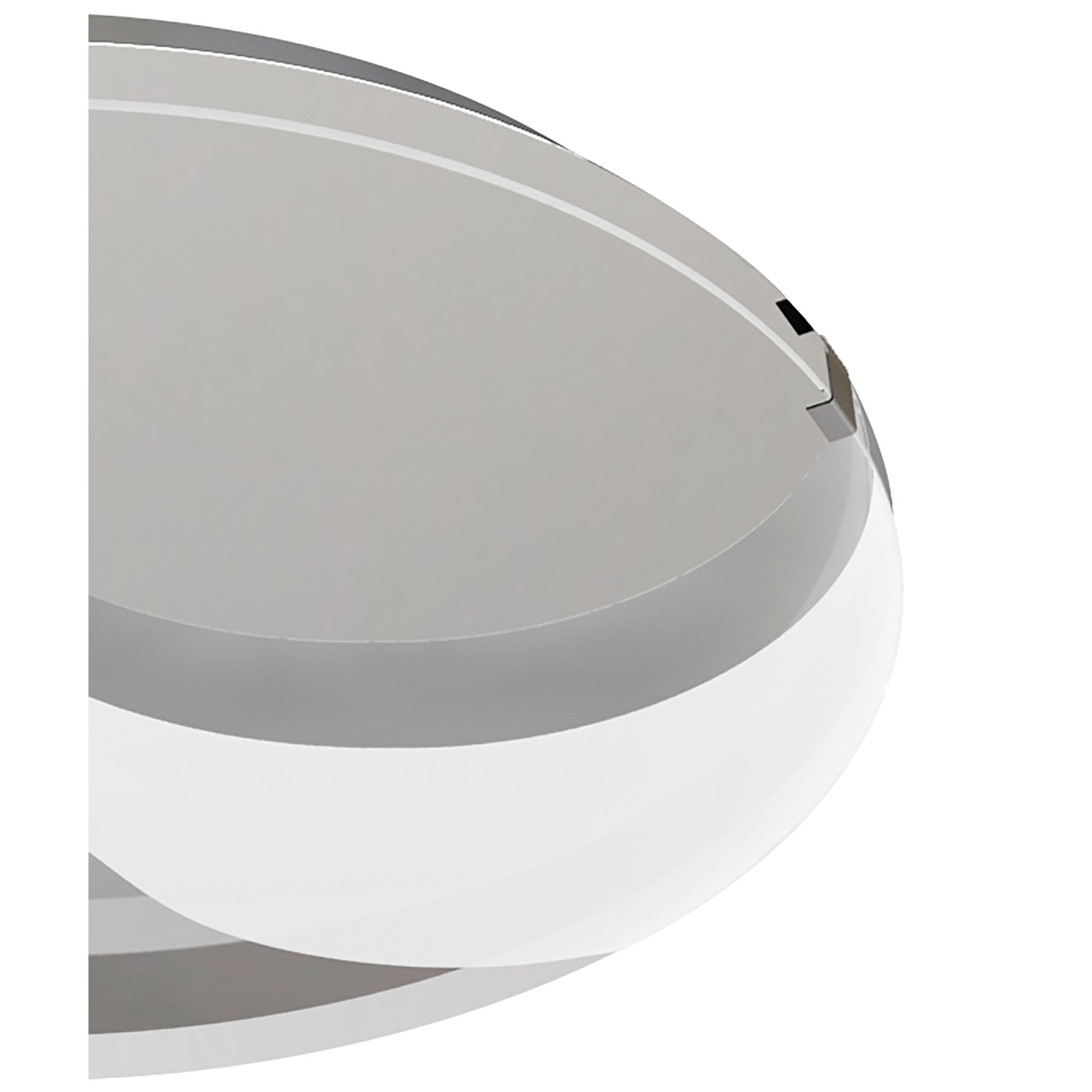 M8341/1 Jersey Ceiling 20W LED Round Polished Chrome/Opal White Glass