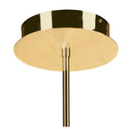 M8271/1 Juno Telescopic Convertible To Semi Flush 3 Light 15W LED Satin Gold/Frosted Acrylic/Gold