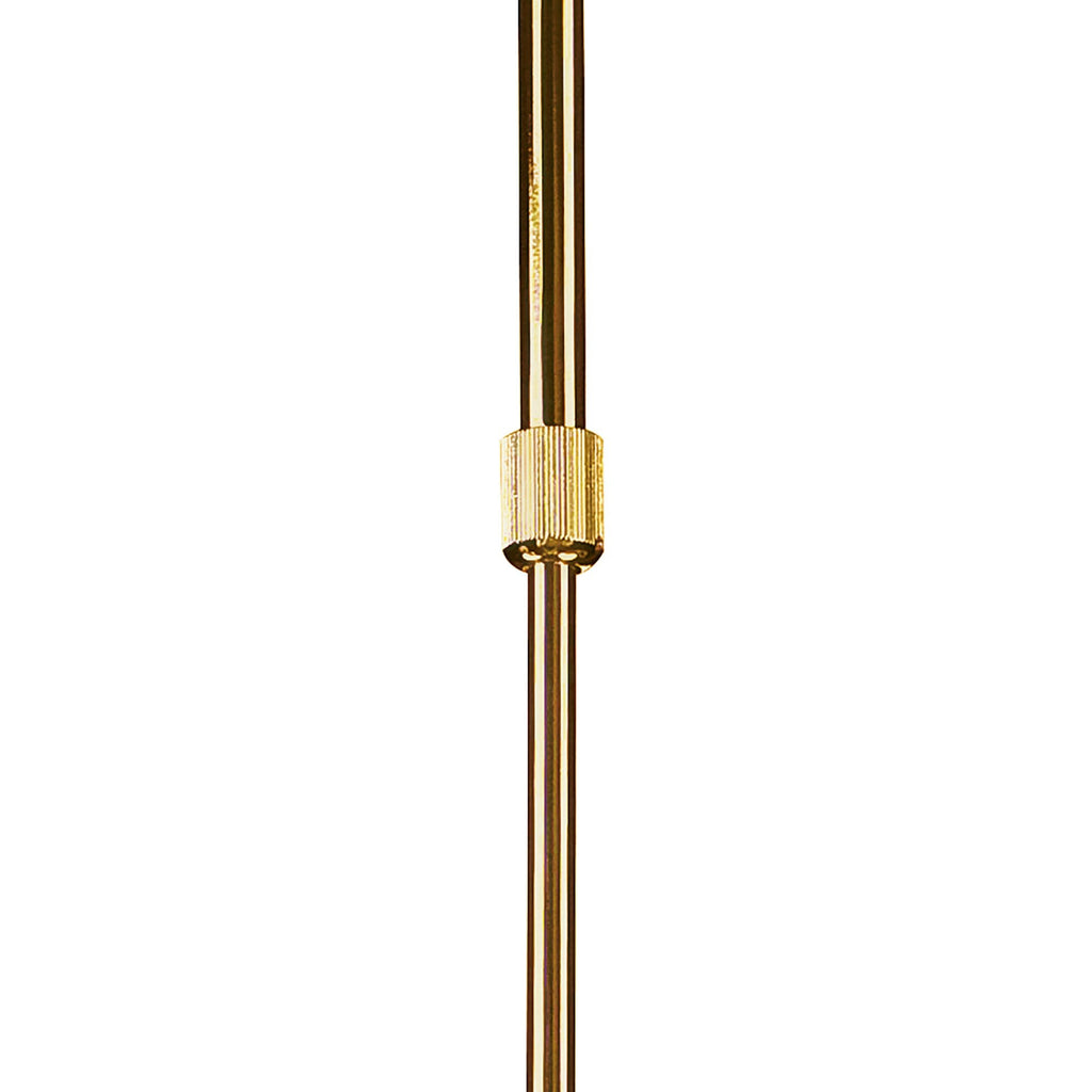 M8271/1 Juno Telescopic Convertible To Semi Flush 3 Light 15W LED Satin Gold/Frosted Acrylic/Gold