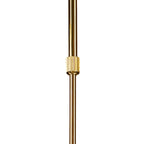 M8271/1 Juno Telescopic Convertible To Semi Flush 3 Light 15W LED Satin Gold/Frosted Acrylic/Gold