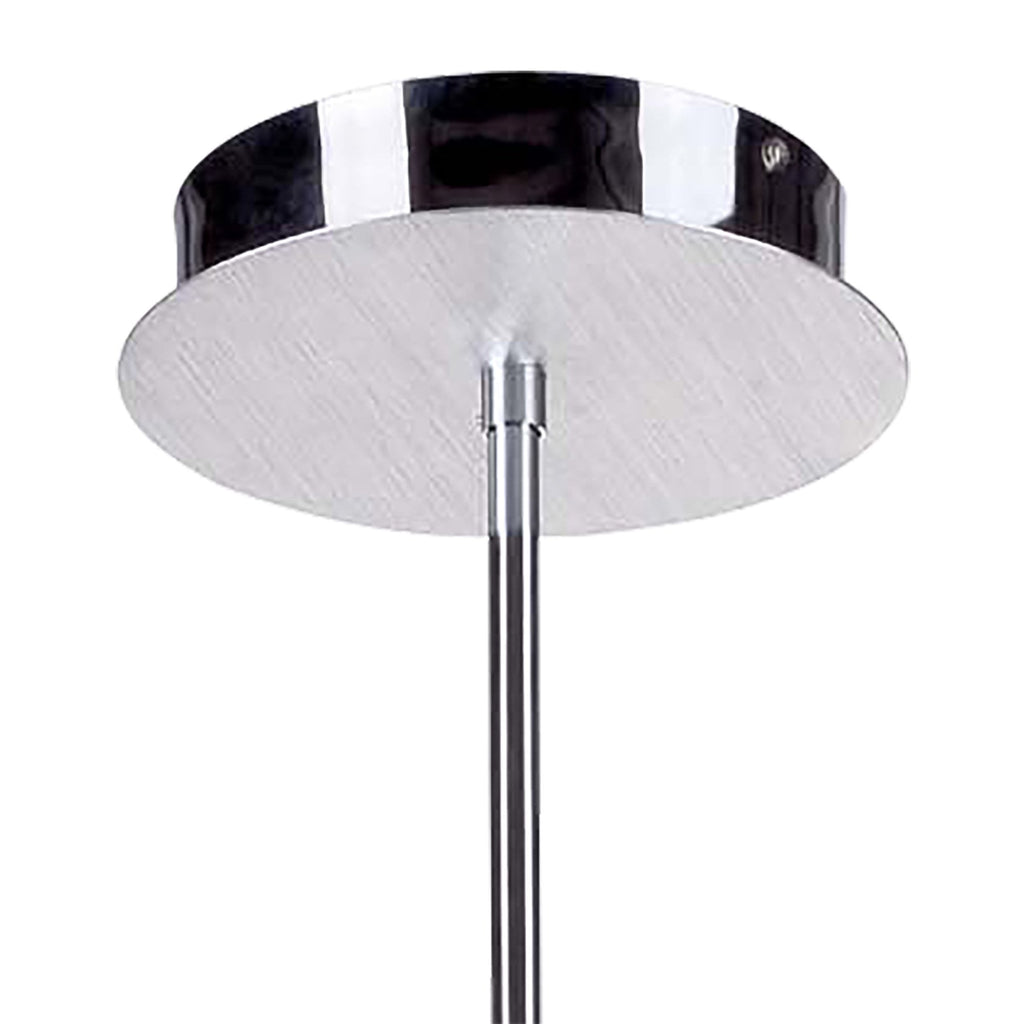 M8252/1 Juno Telescopic 5 Light 30W LED Satin Aluminium/Frosted Acrylic/Polished Chrome
