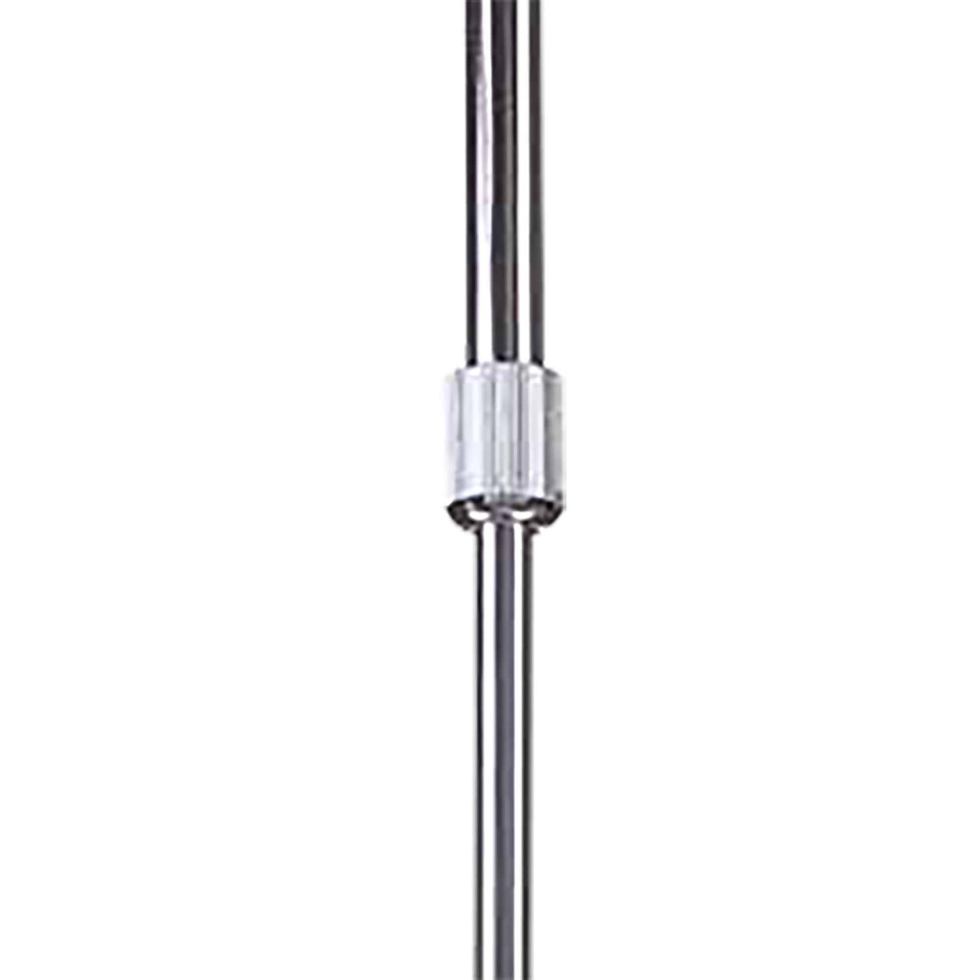 M8252/1 Juno Telescopic 5 Light 30W LED Satin Aluminium/Frosted Acrylic/Polished Chrome