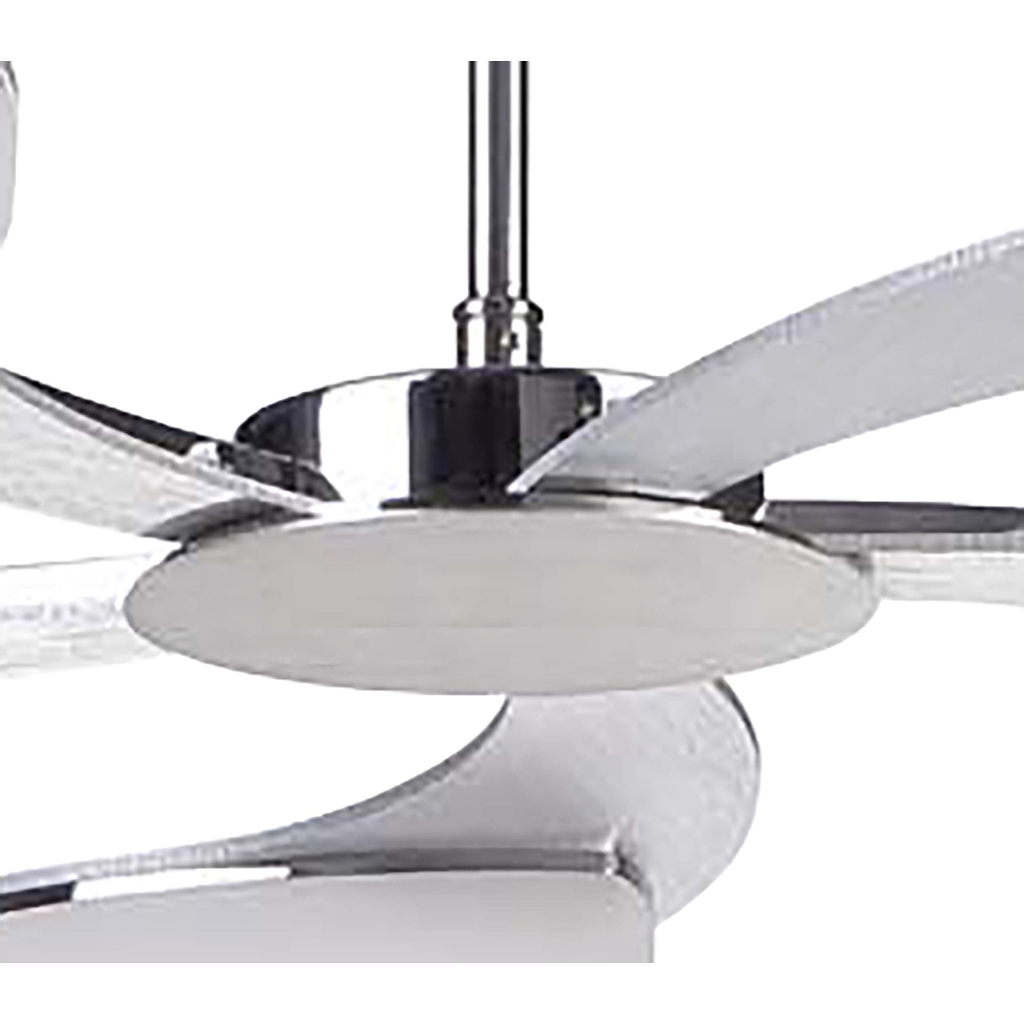 M8252/1 Juno Telescopic 5 Light 30W LED Satin Aluminium/Frosted Acrylic/Polished Chrome