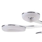 M8252/1 Juno Telescopic 5 Light 30W LED Satin Aluminium/Frosted Acrylic/Polished Chrome
