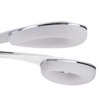 M8252/1 Juno Telescopic 5 Light 30W LED Satin Aluminium/Frosted Acrylic/Polished Chrome