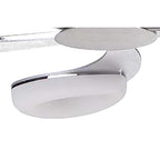 M8252/1 Juno Telescopic 5 Light 30W LED Satin Aluminium/Frosted Acrylic/Polished Chrome