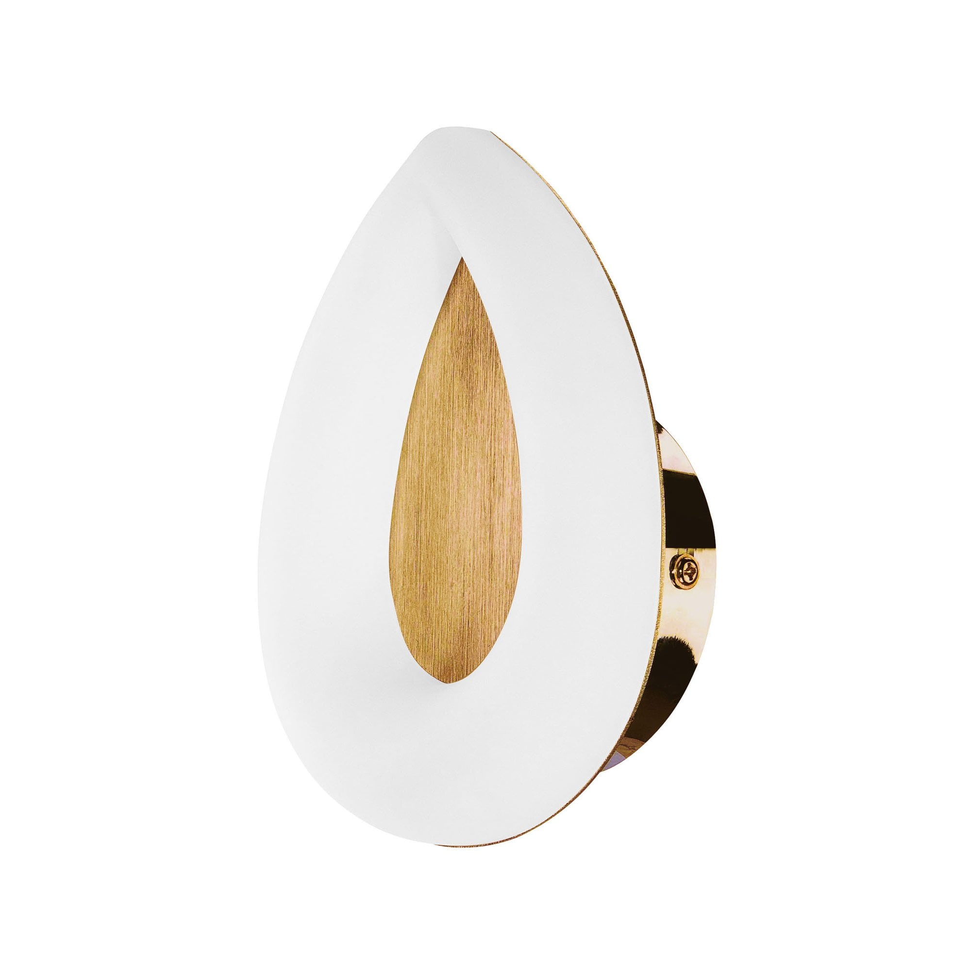 M8270/1 Juno Wall Lamp 5W LED Satin Gold/Frosted Acrylic/Gold