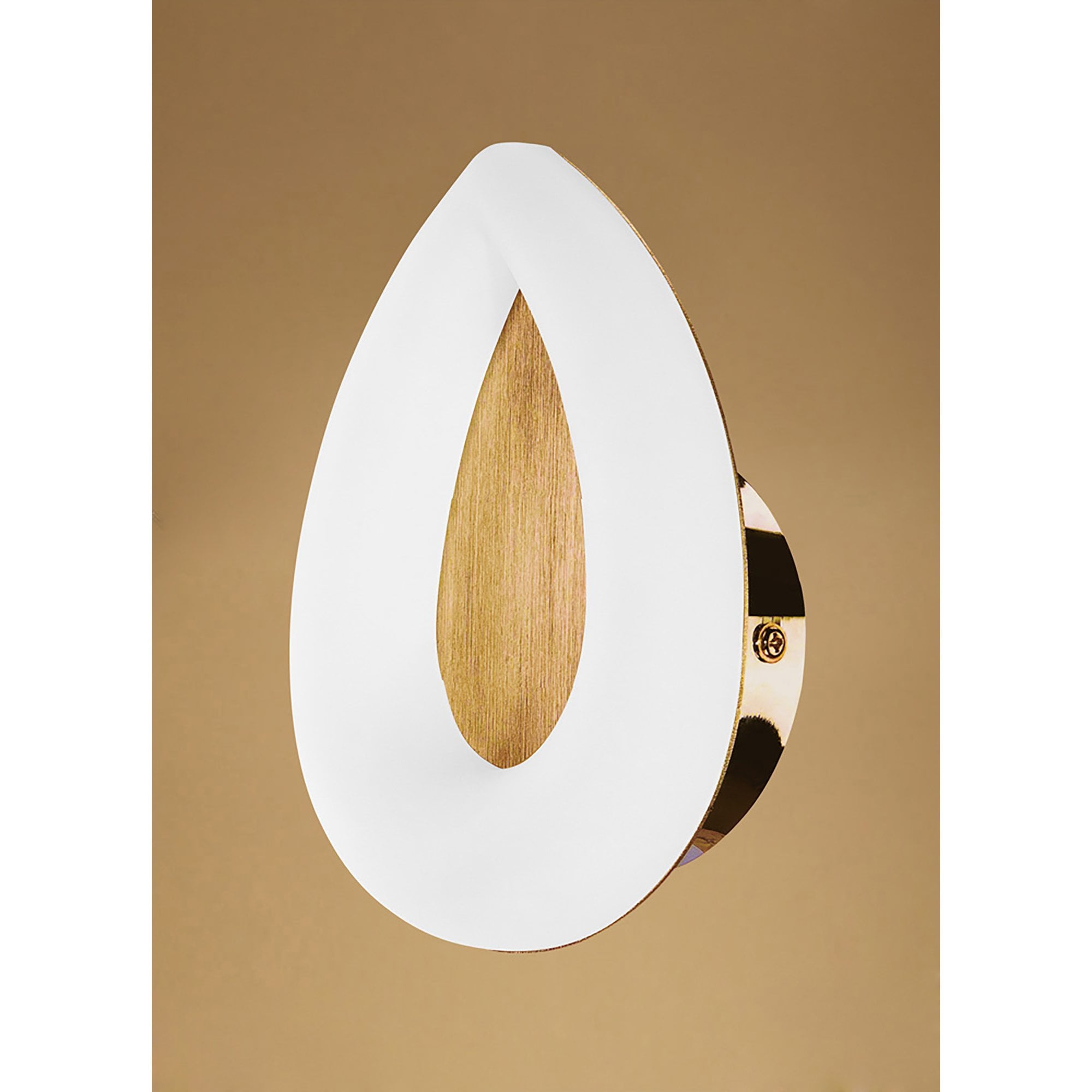 M8270/1 Juno Wall Lamp 5W LED Satin Gold/Frosted Acrylic/Gold