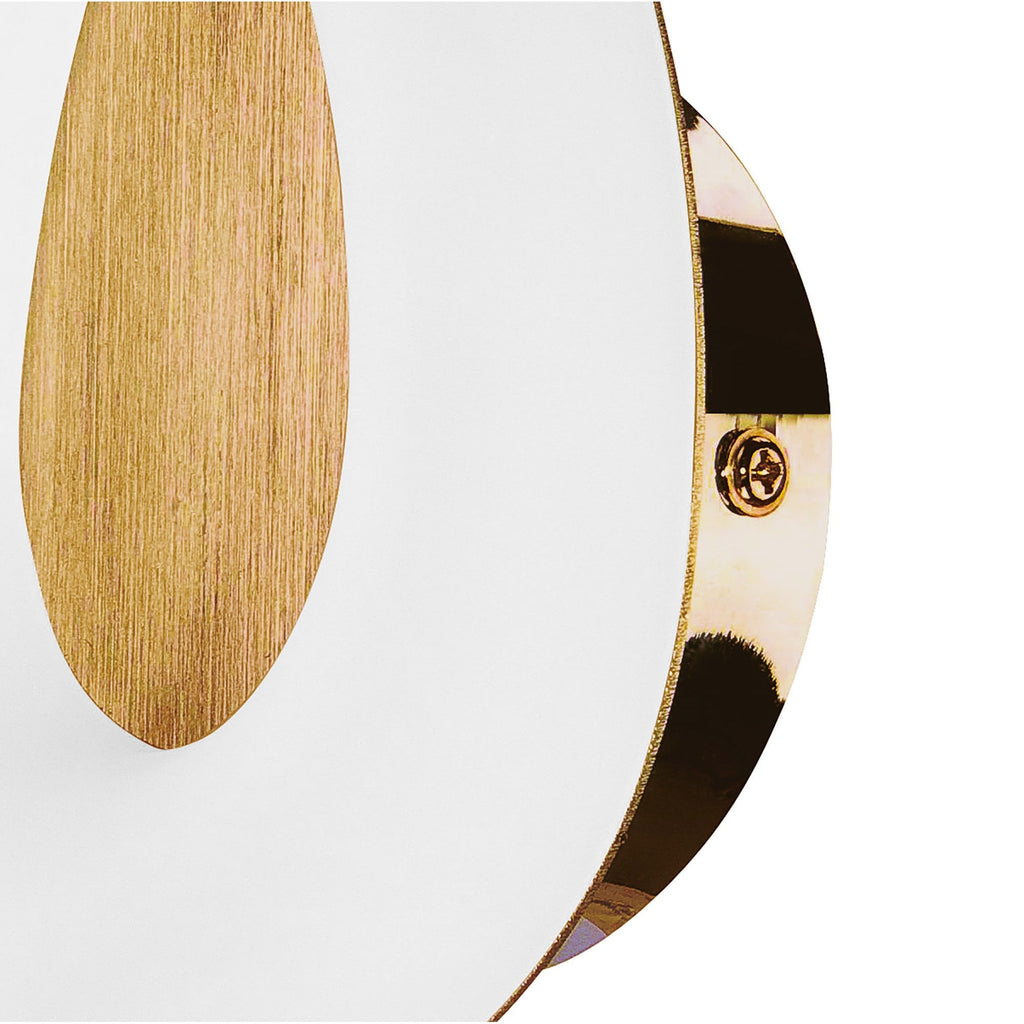 M8270/1 Juno Wall Lamp 5W LED Satin Gold/Frosted Acrylic/Gold