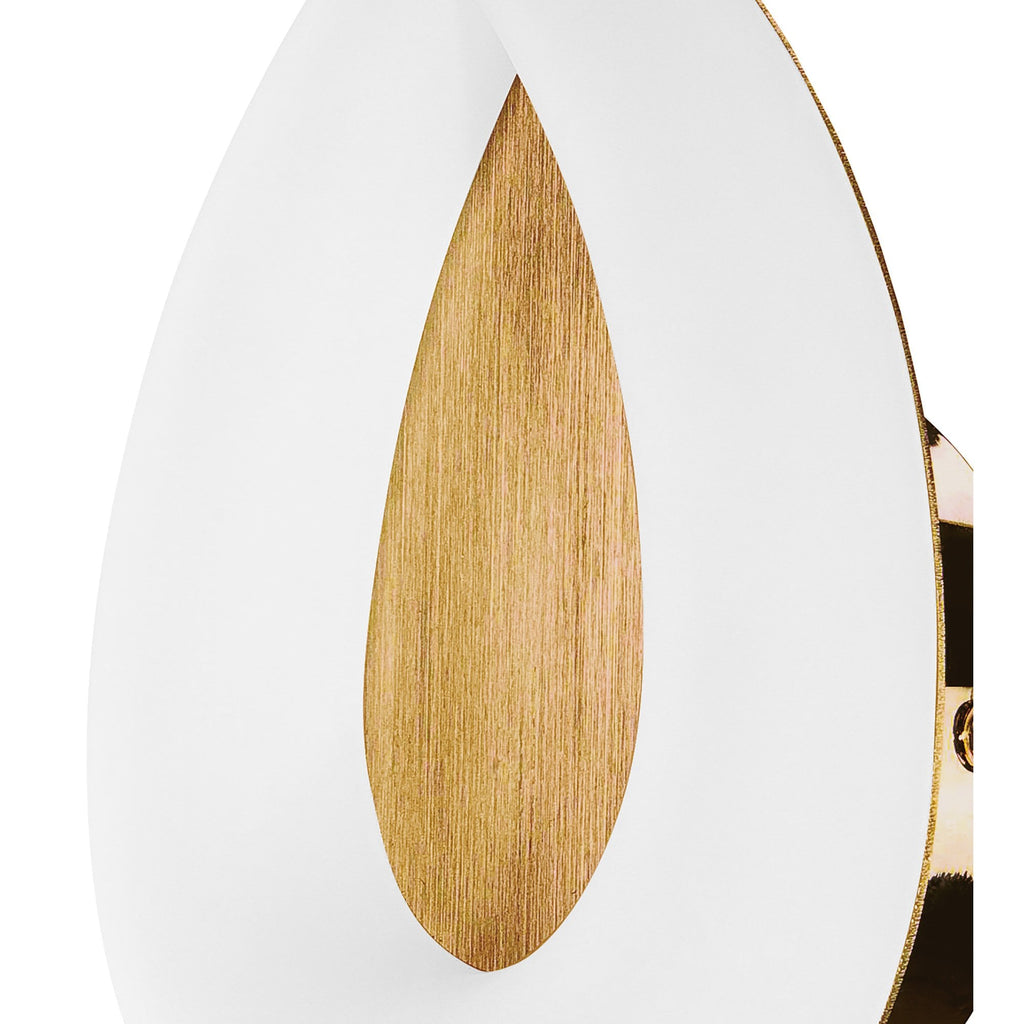 M8270/1 Juno Wall Lamp 5W LED Satin Gold/Frosted Acrylic/Gold