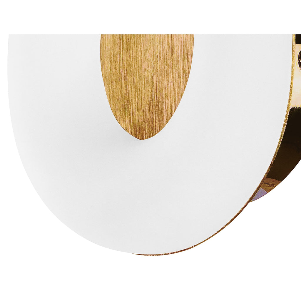 M8270/1 Juno Wall Lamp 5W LED Satin Gold/Frosted Acrylic/Gold