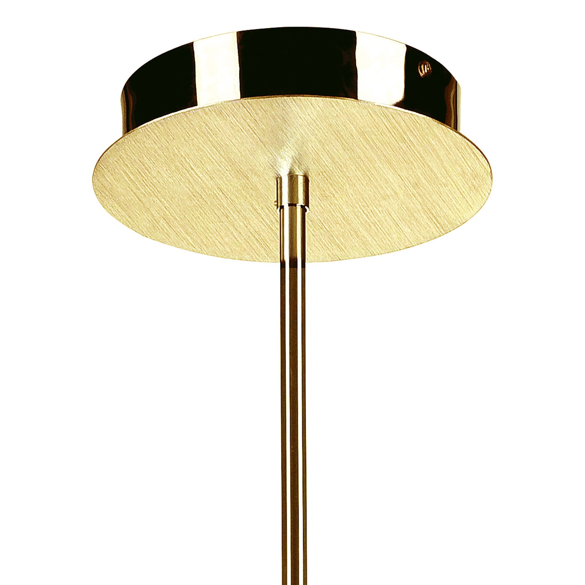 M8272/1 Juno Telescopic 5 Light 30W LED Satin Gold/Frosted Acrylic/Gold