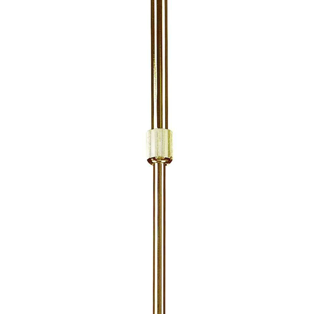 M8272/1 Juno Telescopic 5 Light 30W LED Satin Gold/Frosted Acrylic/Gold