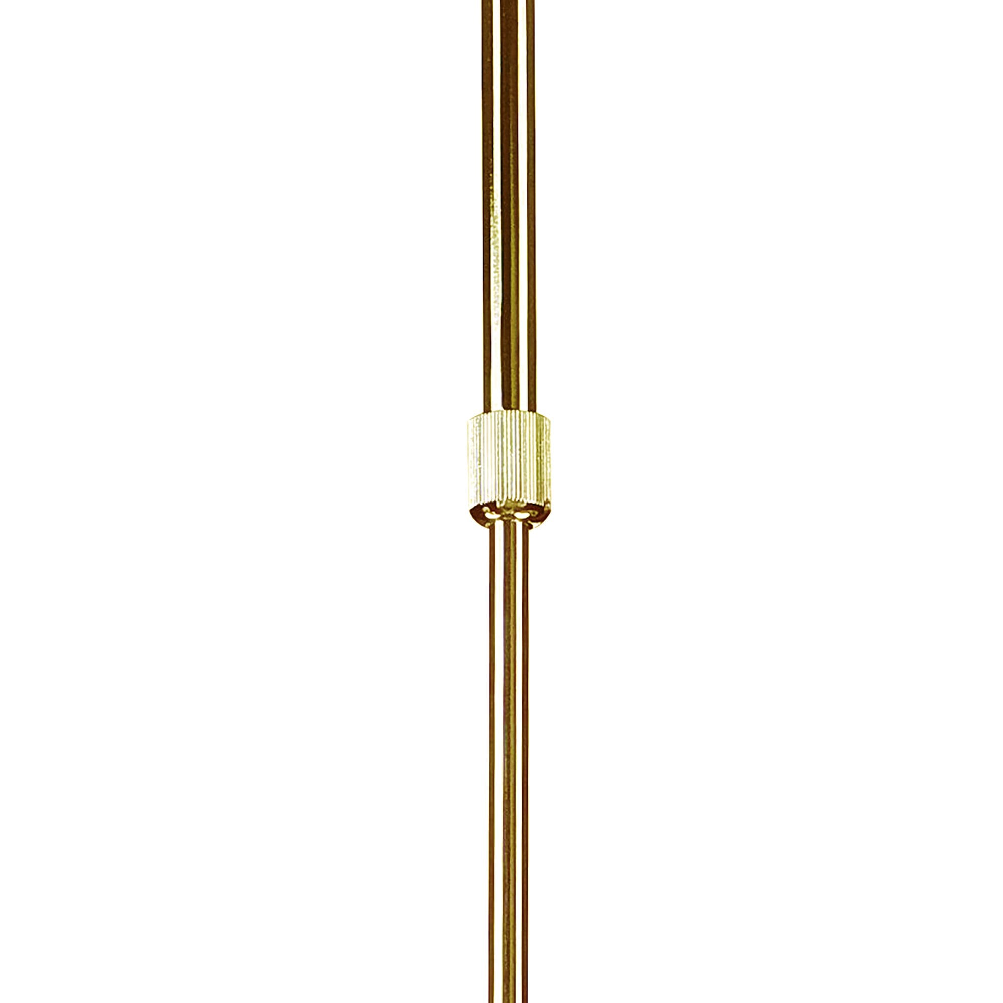 M8272/1 Juno Telescopic 5 Light 30W LED Satin Gold/Frosted Acrylic/Gold