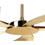 M8272/1 Juno Telescopic 5 Light 30W LED Satin Gold/Frosted Acrylic/Gold