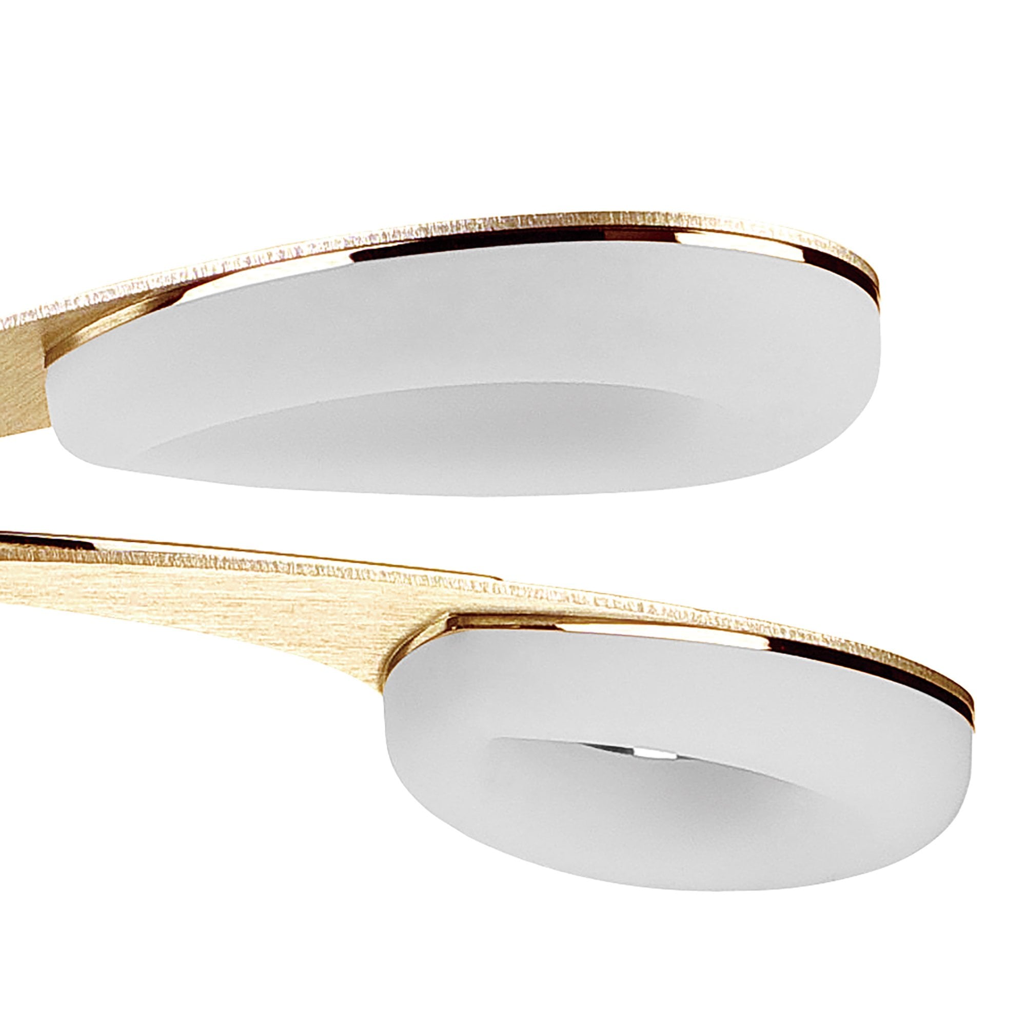M8272/1 Juno Telescopic 5 Light 30W LED Satin Gold/Frosted Acrylic/Gold