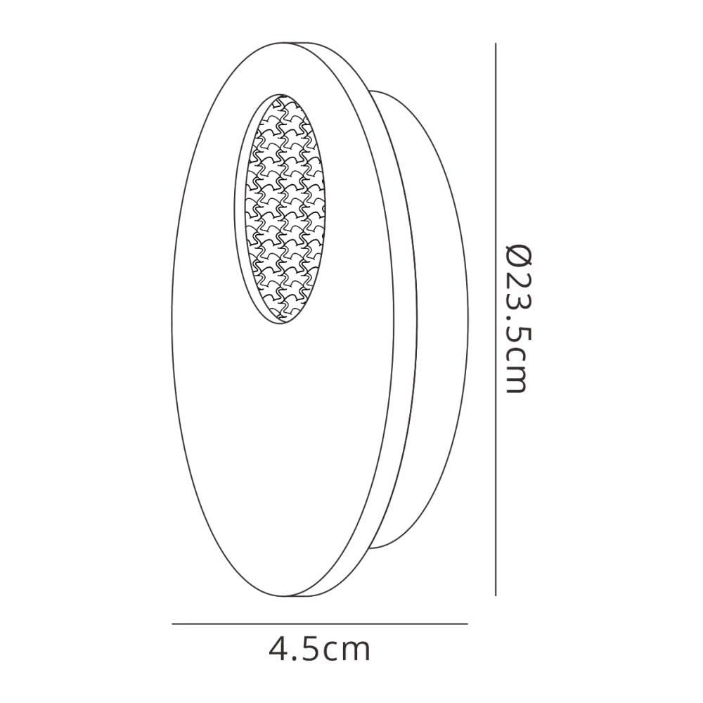 M7170 Jupiter Ceiling/Wall Light 18W LED Black/Gold