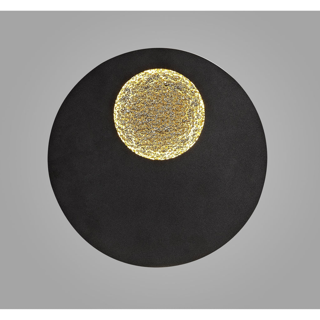 M7170 Jupiter Ceiling/Wall Light 18W LED Black/Gold