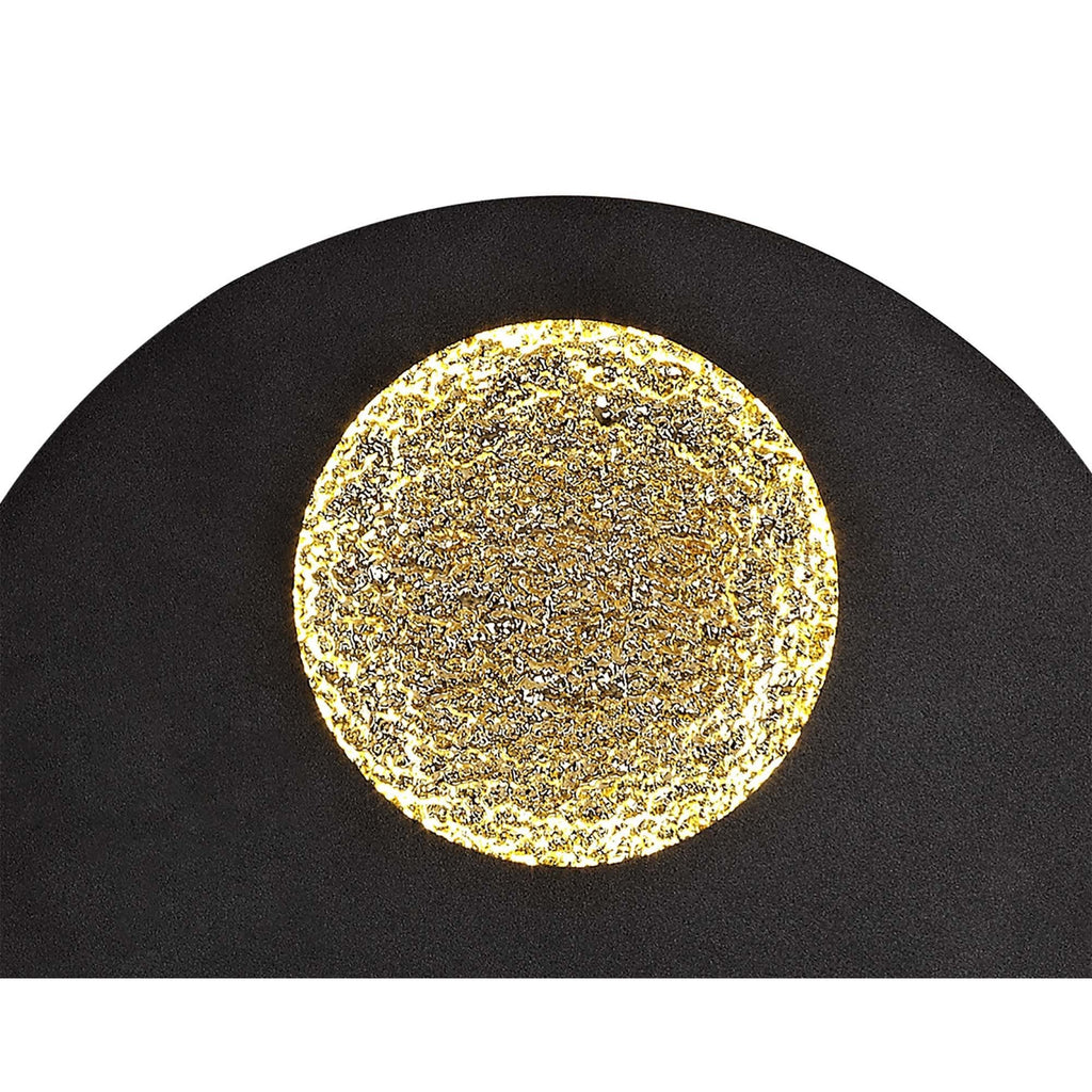 M7170 Jupiter Ceiling/Wall Light 18W LED Black/Gold