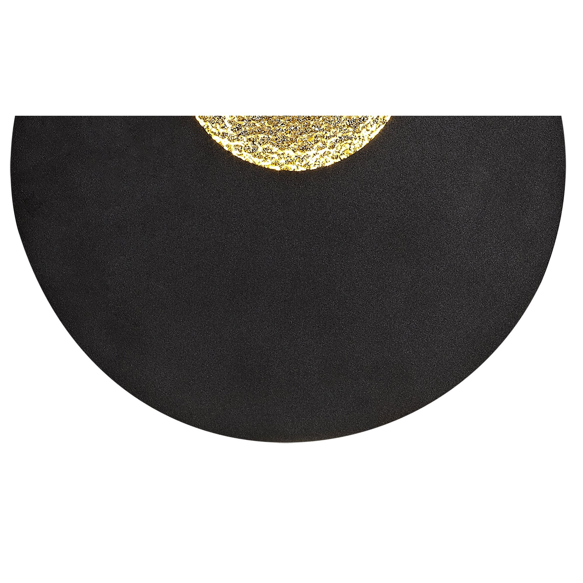 M7170 Jupiter Ceiling/Wall Light 18W LED Black/Gold