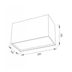 M5632 Kailua Flush Rectangular 2 x GU10 White