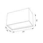 M5630 Kailua Flush Rectangular 2 x GU10 Silver