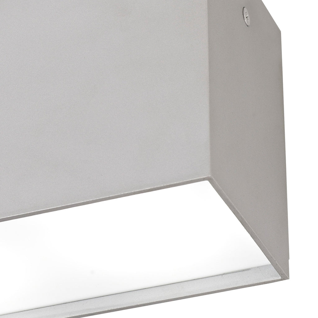 M5630 Kailua Flush Rectangular 2 x GU10 Silver