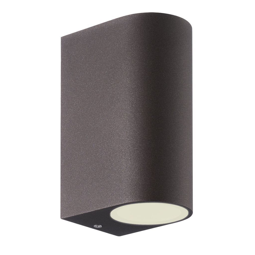 M7470 Kandanchu Outdoor Round Wall Lamp 2 Light Rust Brown