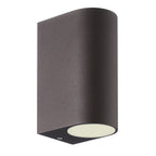 M7470 Kandanchu Outdoor Round Wall Lamp 2 Light Rust Brown