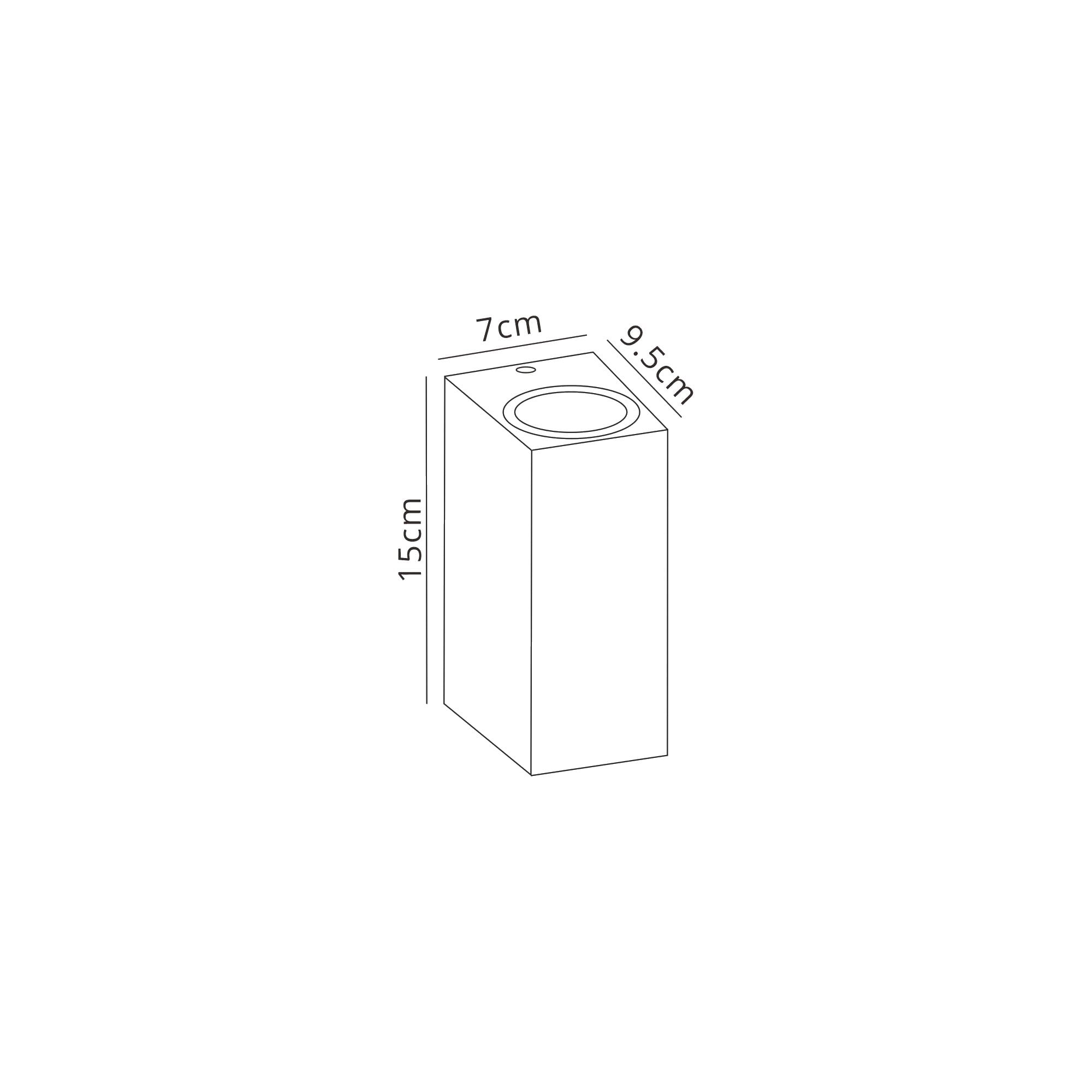M7471 Kandanchu Outdoor Square Wall Lamp 2 Light Rust Brown