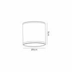 M7906 Kandanchu Outdoor Short Round Ceiling Spotlight 1 Light Sand Black