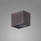M7473 Kandanchu Outdoor Square Wall Lamp 1 Light Rust Brown
