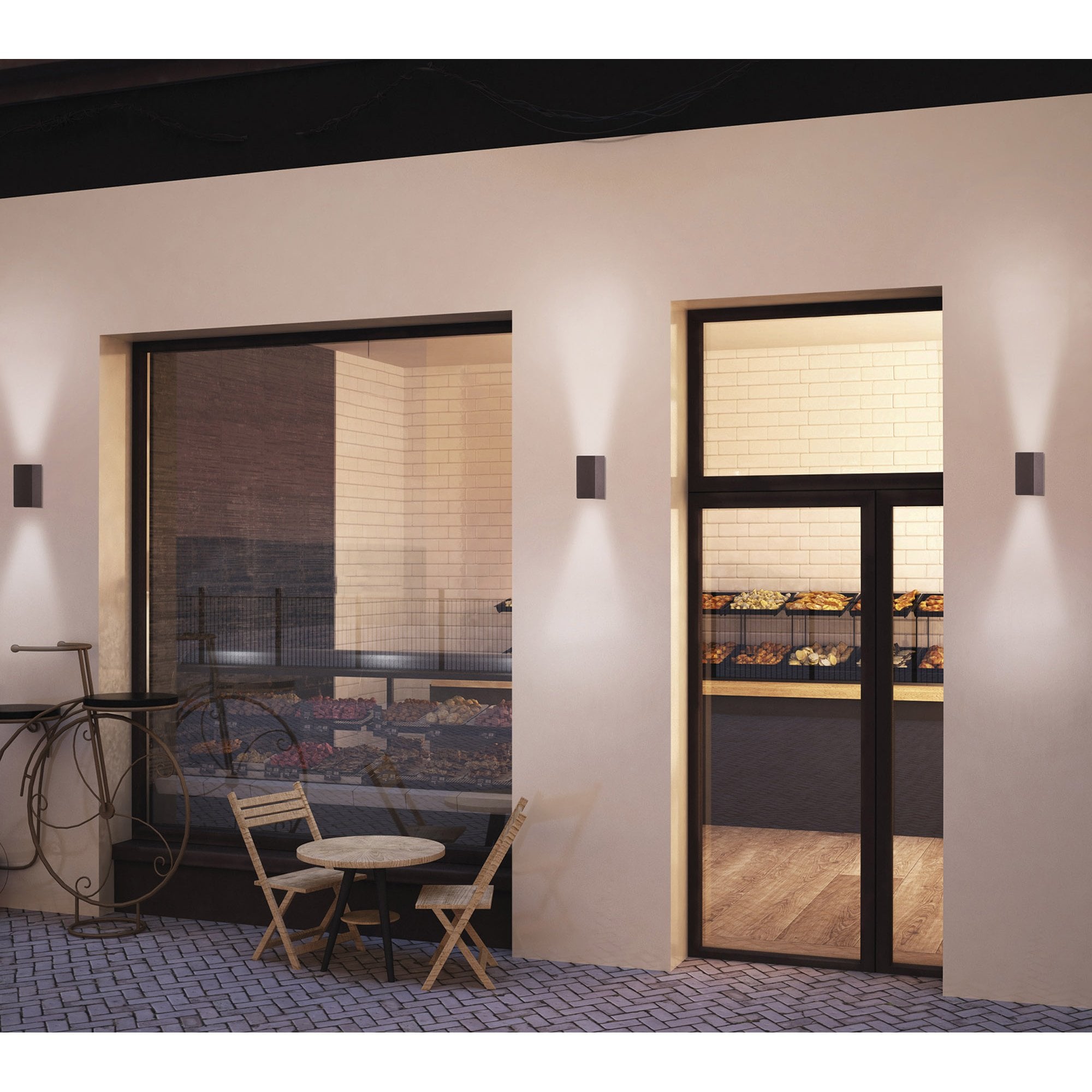 M7901 Kandanchu Outdoor Tall Round Ceiling Spotlight 1 Light Anthracite