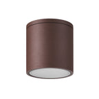 M7907 Kandanchu Outdoor Short Round Ceiling Spotlight 1 Light Rust Brown