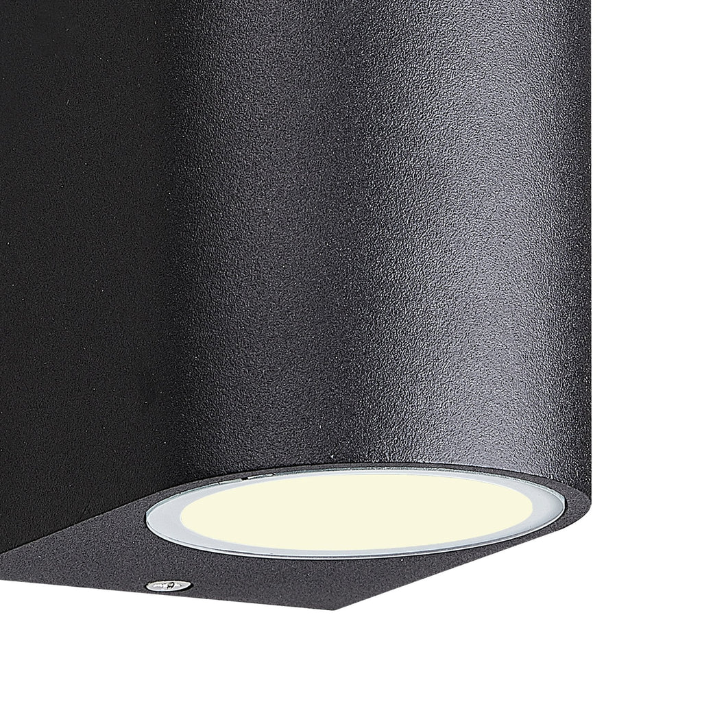 M7037 Kandanchu Outdoor Round Wall Lamp 2 Light Sand Black