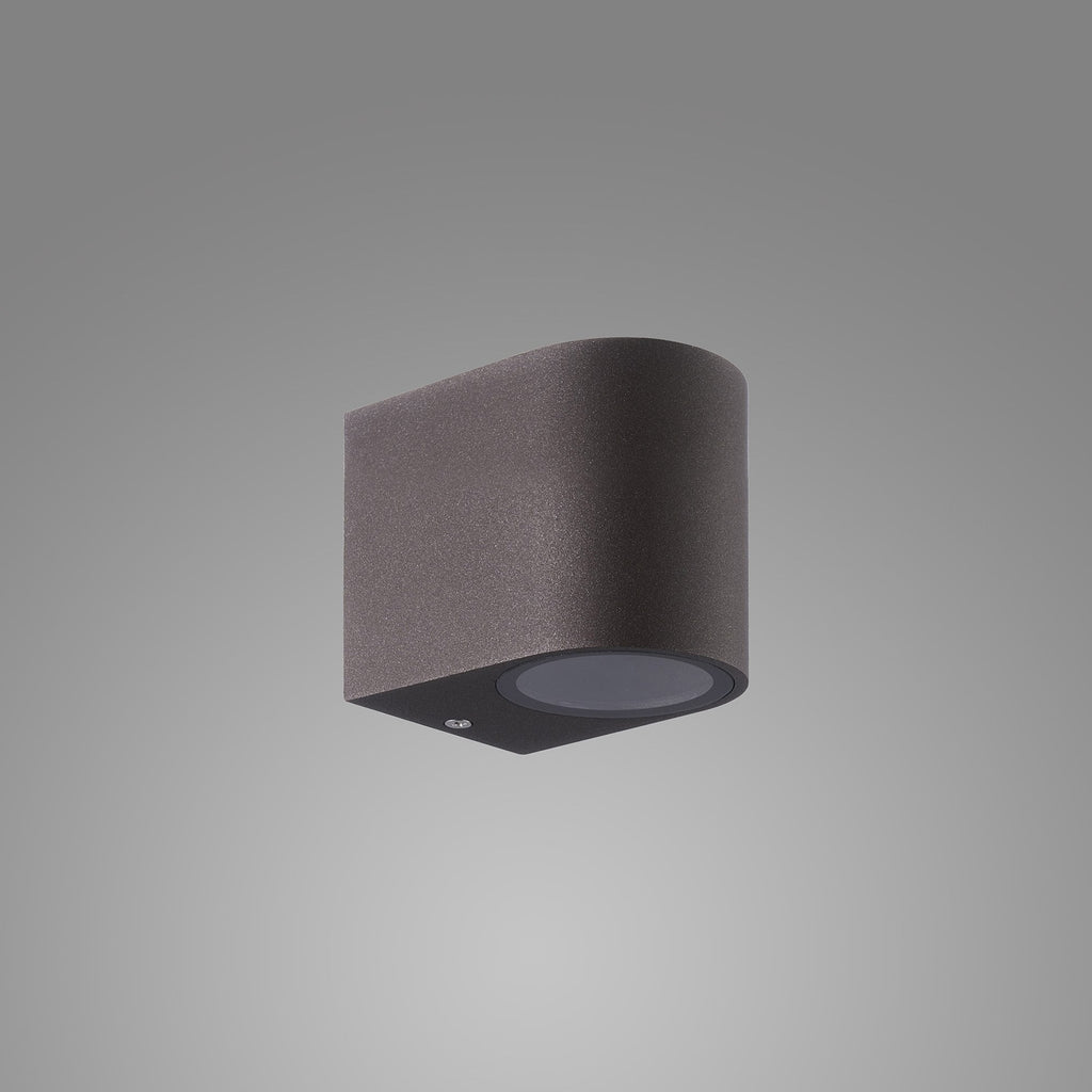 M7472 Kandanchu Outdoor Round Wall Lamp 1 Light Rust Brown