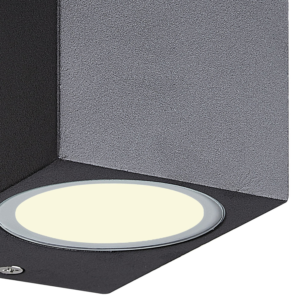 M7040 Kandanchu Outdoor Square Wall Lamp 1 Light Sand Black