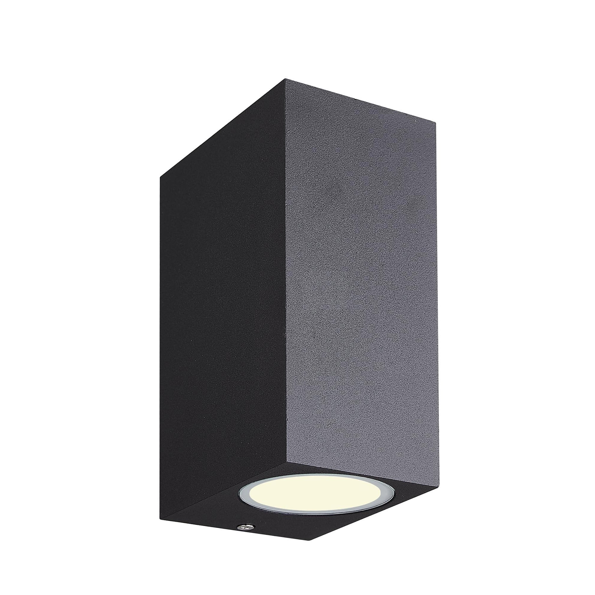 M7038 Kandanchu Outdoor Square Wall Lamp 2 Light Sand Black