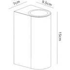 M7038 Kandanchu Outdoor Square Wall Lamp 2 Light Sand Black