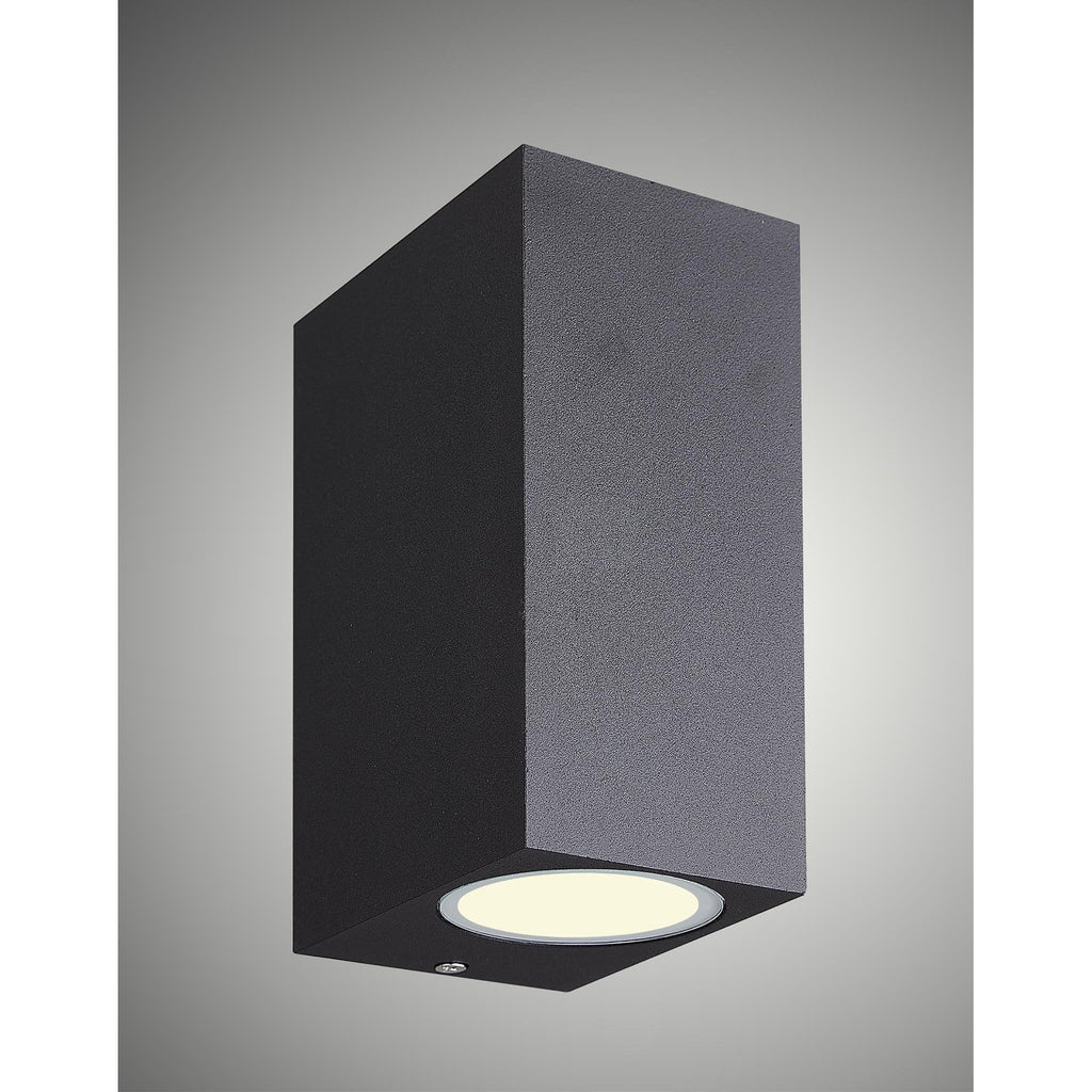 M7038 Kandanchu Outdoor Square Wall Lamp 2 Light Sand Black