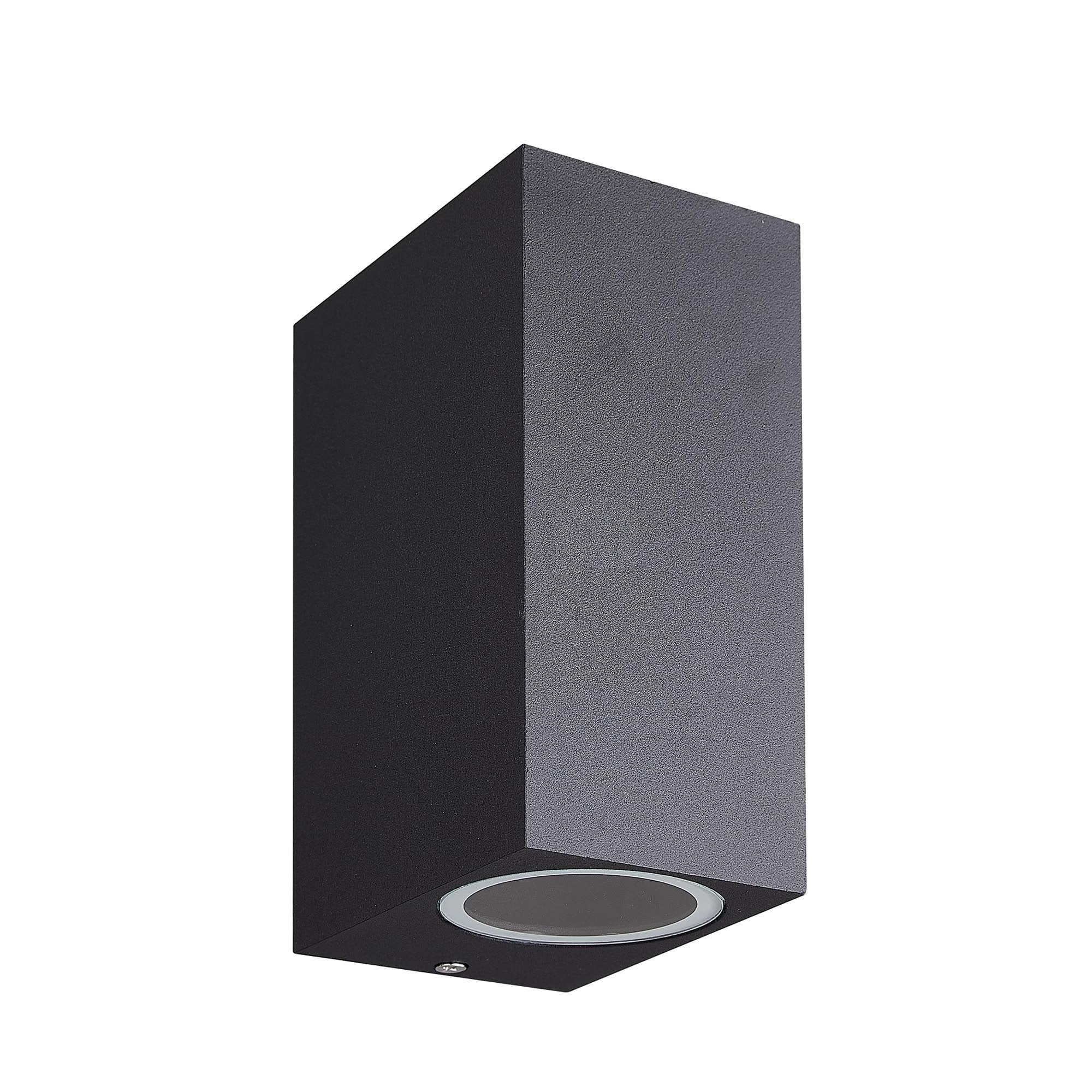 M7038 Kandanchu Outdoor Square Wall Lamp 2 Light Sand Black
