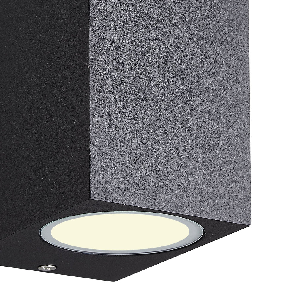 M7038 Kandanchu Outdoor Square Wall Lamp 2 Light Sand Black