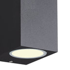 M7038 Kandanchu Outdoor Square Wall Lamp 2 Light Sand Black
