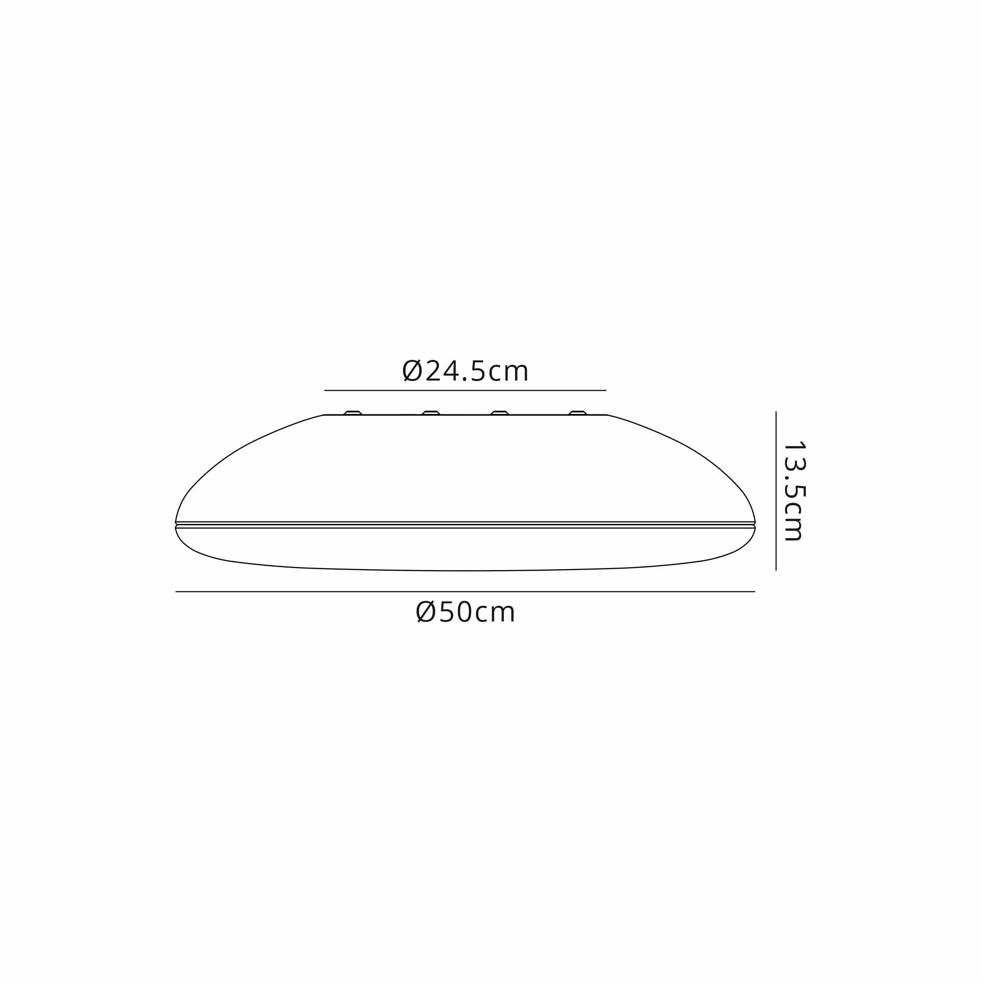 M8148 Kazz Ceiling 50cm Round 6 Light Gold