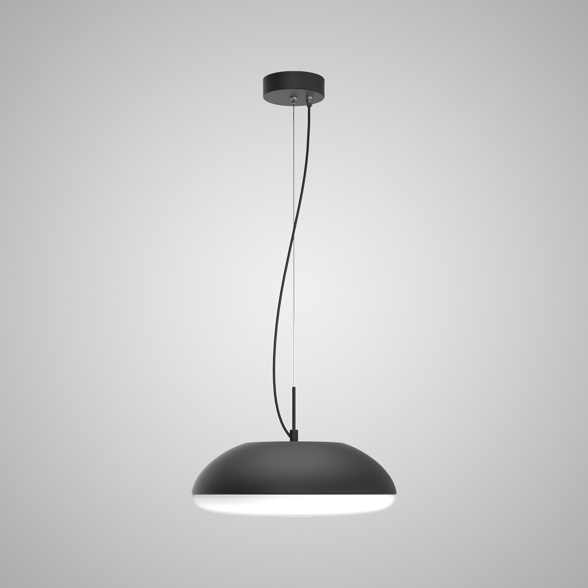 M8138 Kazz Pendant 38cm Round 4 Light Black