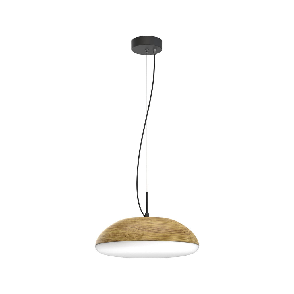 M8139 Kazz Pendant 38cm Round 4 Light Wood