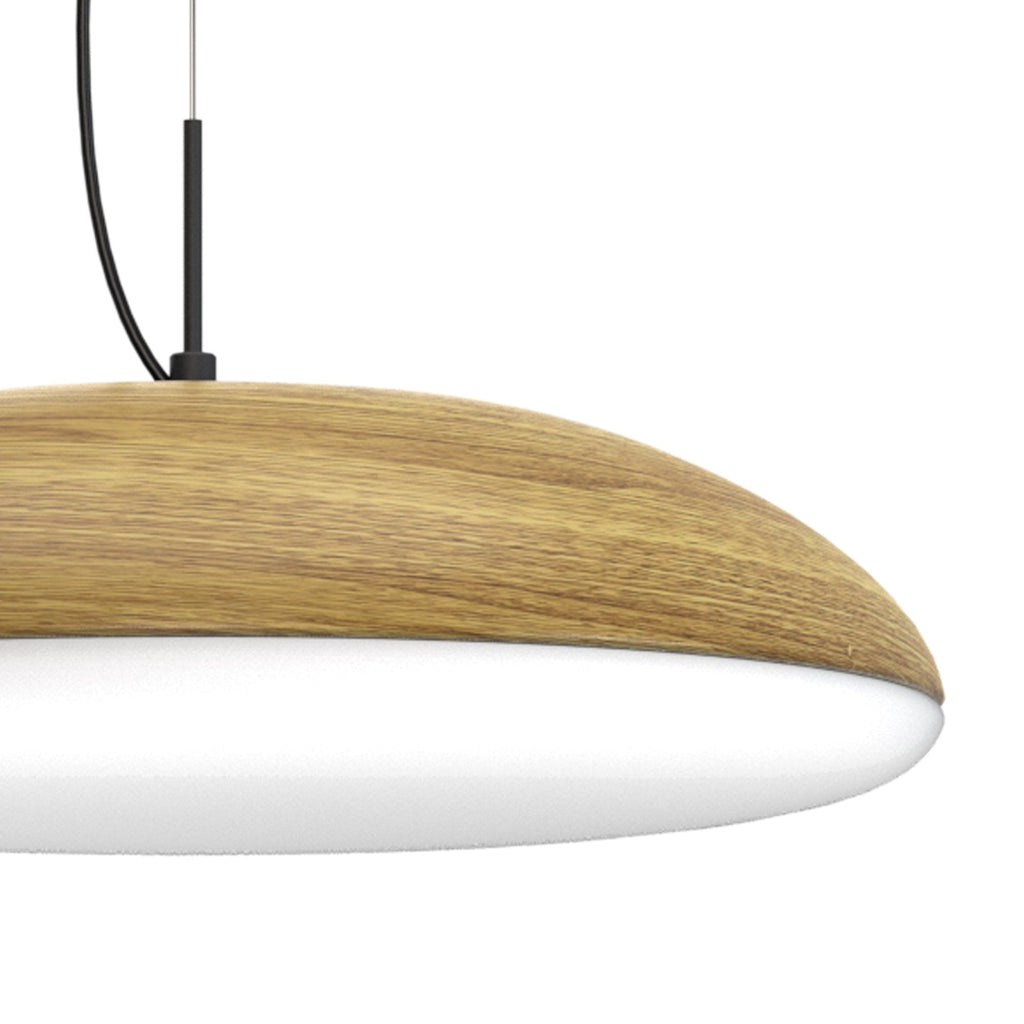 M8139 Kazz Pendant 38cm Round 4 Light Wood